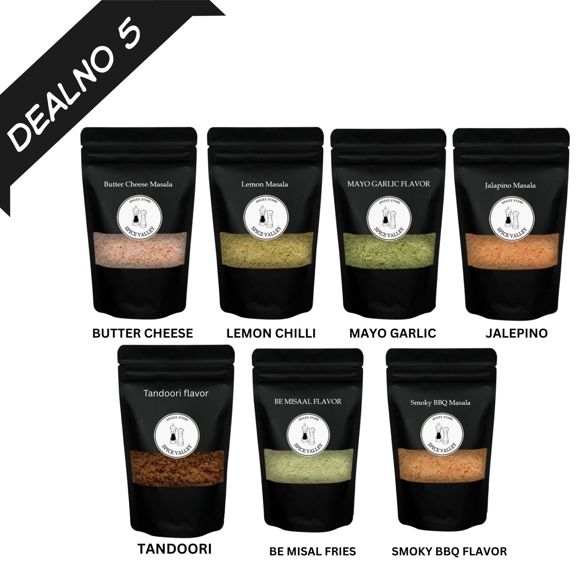 Deal 5 – Premium Flavor Combo (7 Irresistible Flavors) – Rs. 1099 Only 50g - spice valley