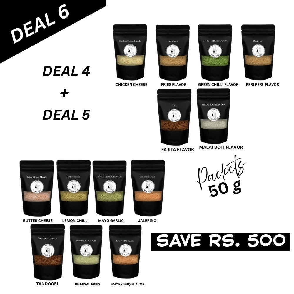 Deal 6 – Mega Flavor Combo (13 Flavors | 50g Each) – Save Rs. 500 | Only Rs. 1599